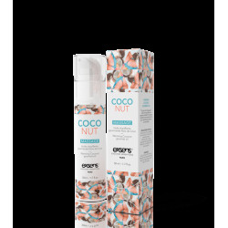  Массажное масло EXSENS Coconut 50мл разогревающее, без сахара, без парабенов, съедобное