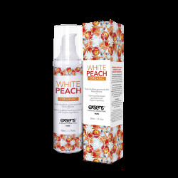  Массажное масло EXSENS Organic White Peach 50мл разогревающее, без сахара, без парабенов, съедобное