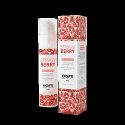  Массажное масло EXSENS Strawberry 50мл разогревающее, без сахара, без парабенов, съедобное