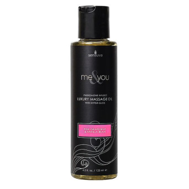  Массажное масло Sensuva - Me&You Pink Grapefruit & Vanilla Bean (125 мл) с феромонами